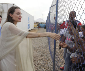 Angelina Jolie w obozie dla uchodźców w Kolumbii
