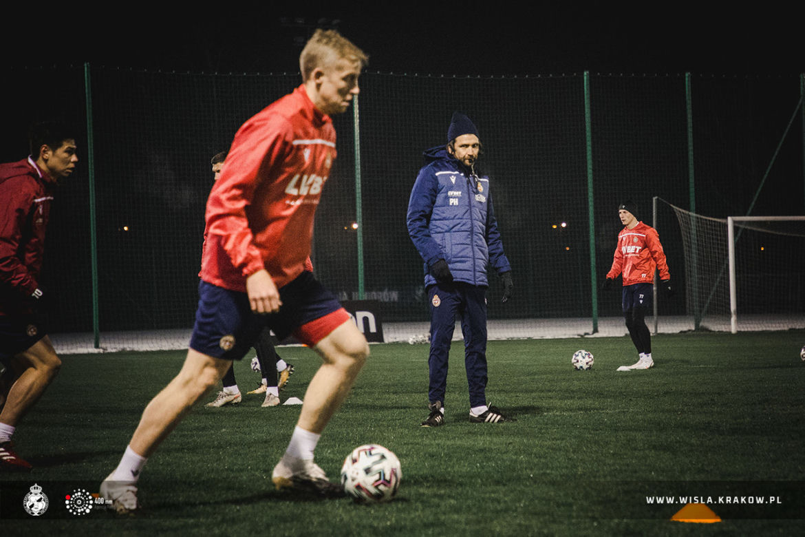 Trening Wisły Kraków przed derbami