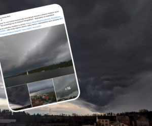 WAŁ SZKWAŁOWY nad Krainą Wielkich Jezior Mazurskich. Widoki były spektakularne! [ZDJĘCIA]