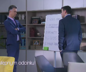 Pierwsza miłość odcinek 2477, Artur (Łukasz Płoszajski), Aleks (Tomasz Mandes)c