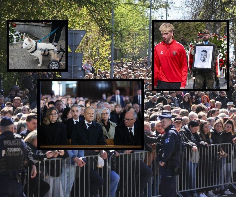 Tłumy na pogrzebie Łukasza Litewki w Sosnowcu. Ten jeden szczegół umknął uwadze wielu