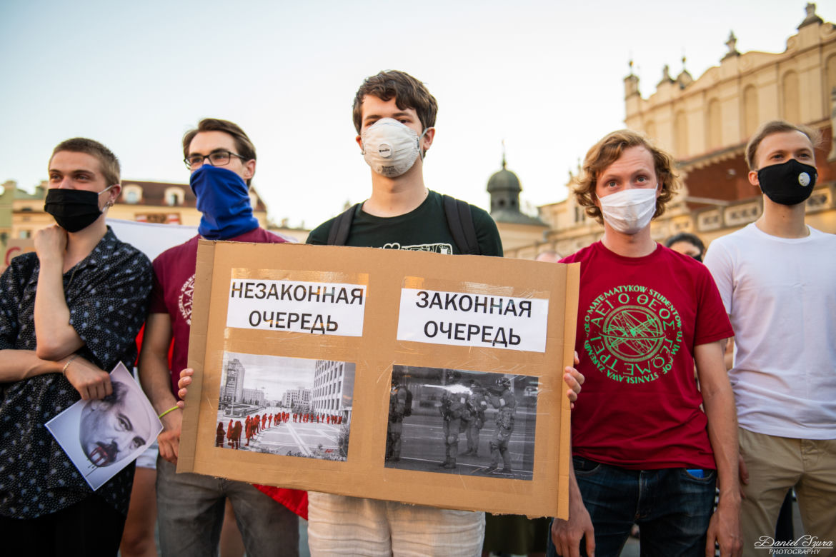 Kraków solidarny z Białorusią