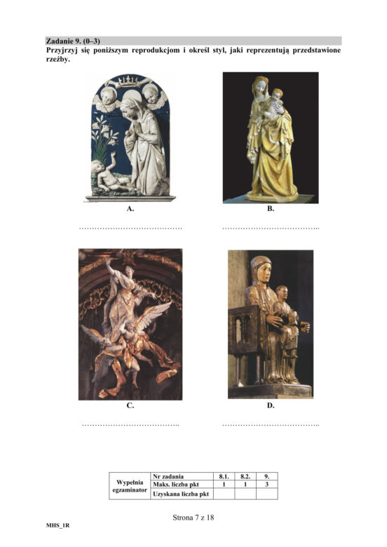 ARKUSZE CKE - Matura historia sztuki 2019