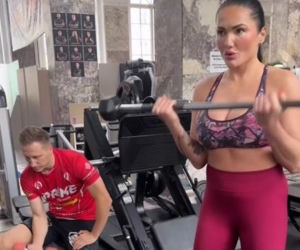 Ewa Brodnicka na treningu