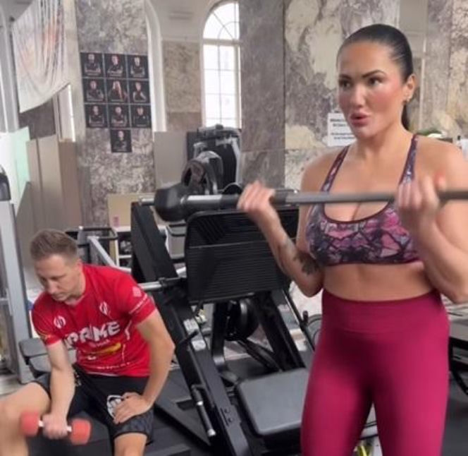 Ewa Brodnicka na treningu