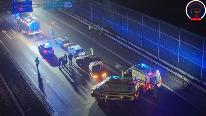 Wypadek na trasie S2.