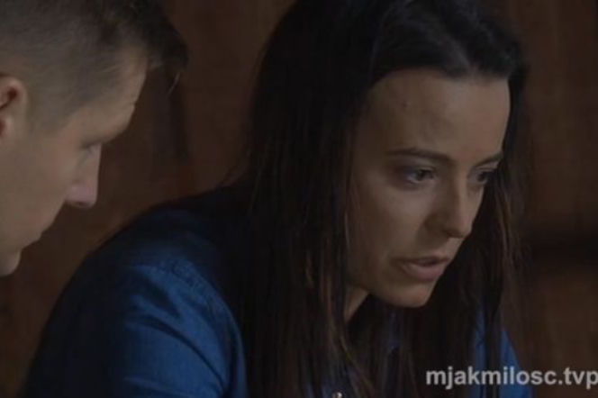 M jak miłość odcinek 1238. Magda (Anna Mucha), Paweł (Rafał Mroczek)