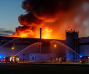Gigantyczny pożar w Wielkopolsce. Co kryło się w płonącej hali?