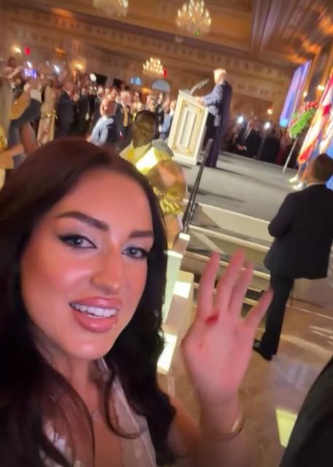 Caroline Derpieński i spotkanie z Trumpem