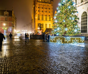 Sylwester 2020. Gdańsk opustoszał! Fontanna Neptuna [ZDJĘCIA]