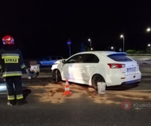 Kraków: Nocny wypadek na Powstańców Śląskich