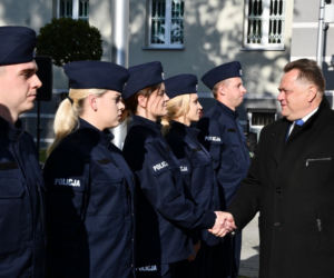Ślubowanie nowych funkcjonariuszy podlaskiej policji