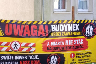 Uszkodzona kamienica przy ul. Hożej w Szczecinie