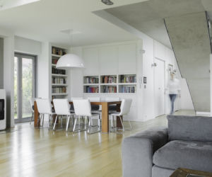 Projekt wnętrz domu w stylu minimalistycznym