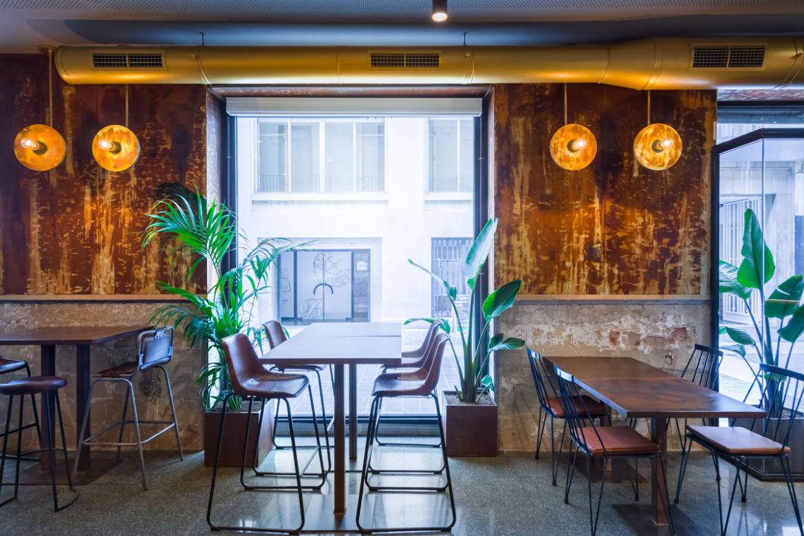 Wnętrze restauracji La Manera