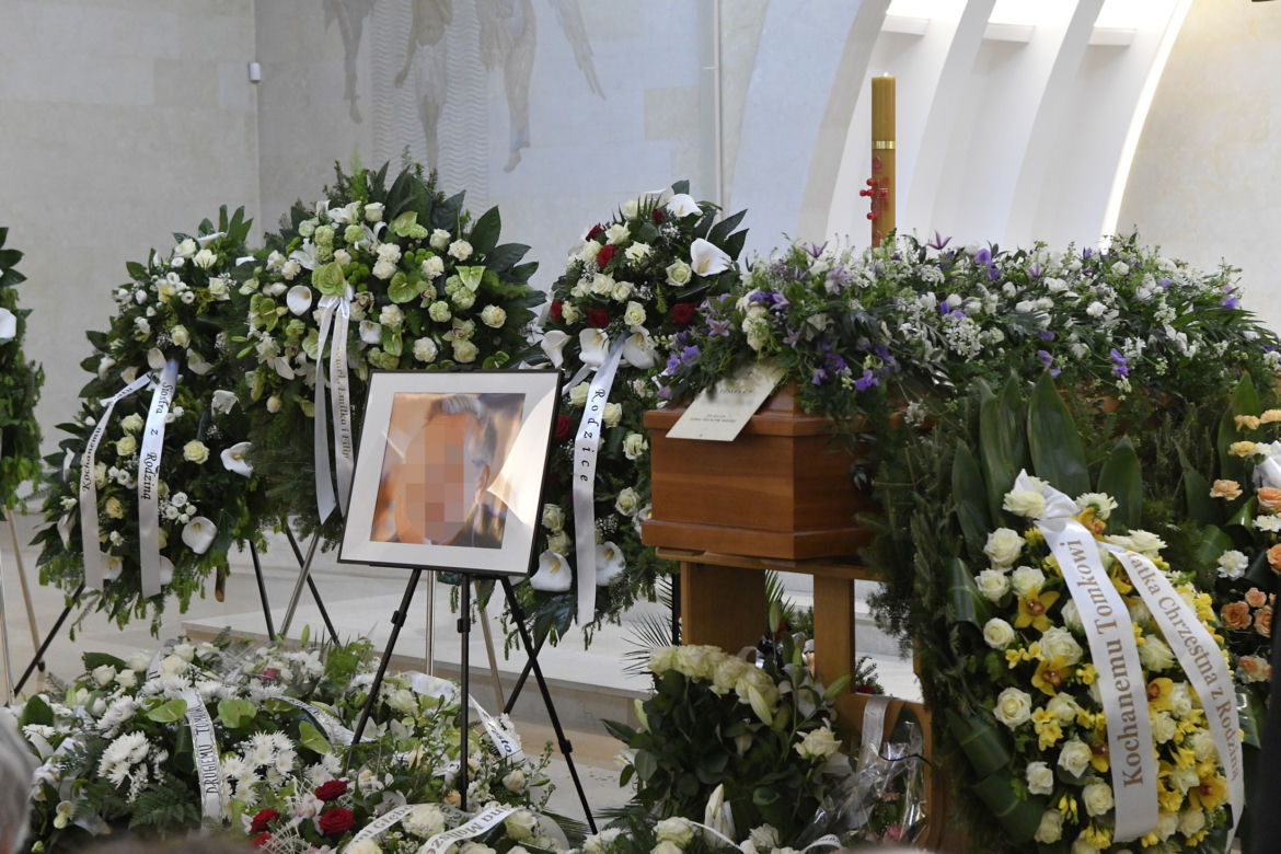 Ostatnie pożegnanie Tomasza, który zginął rozjechany przez szaleńca pod Tarczynem
