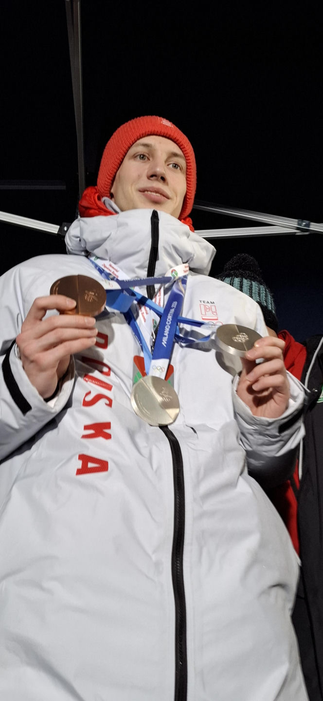 Powitanie Kacpra Tomasiaka w Bystrej 18.02.2026