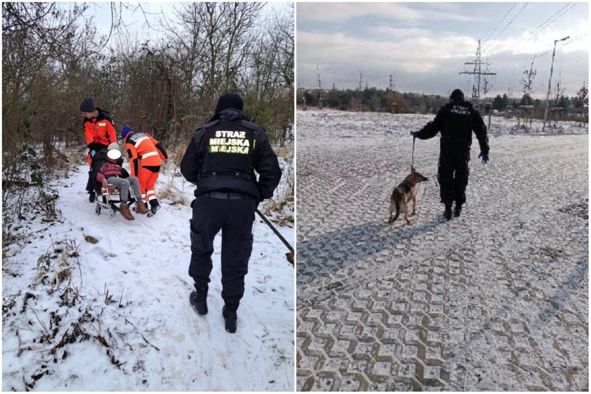 Strażnicy miejscy uratowali starszą kobietę