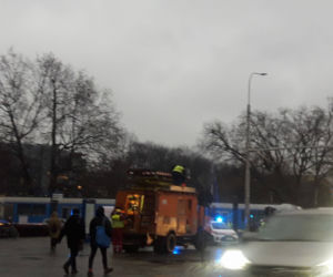 Zderzenie dwóch tramwajów obok Dworca Świebodzkiego
