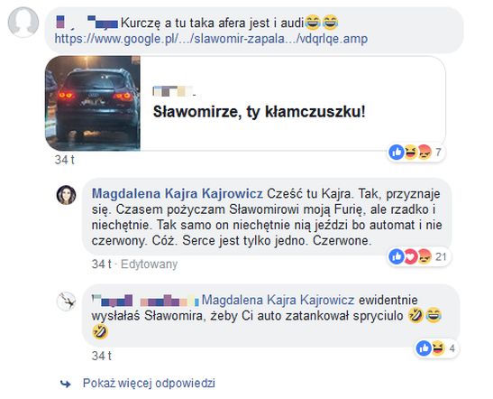 Magdalena Kajra Kajrowicz o swoim samochodzie