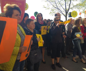Manifestacja nauczycieli w Szczecinie