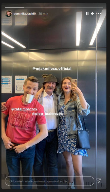M jak miłość po wakacjach 2021. Paweł (Rafał Mroczek), stryj Jędrzej Gutowski (Piotr Majerczyk), Franka (Dominika Kachlik)