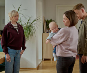 Na Wspólnej odc. 4128. Ania (Sonia Mietielica), Igor (Jakub Wesołowski), Ewa (Ewa Gawryluk), Jaś (Kazio Wierzbicki)