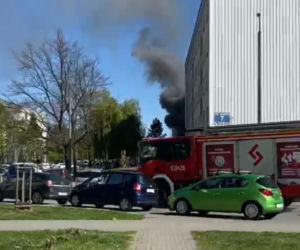 Pożar w bloku