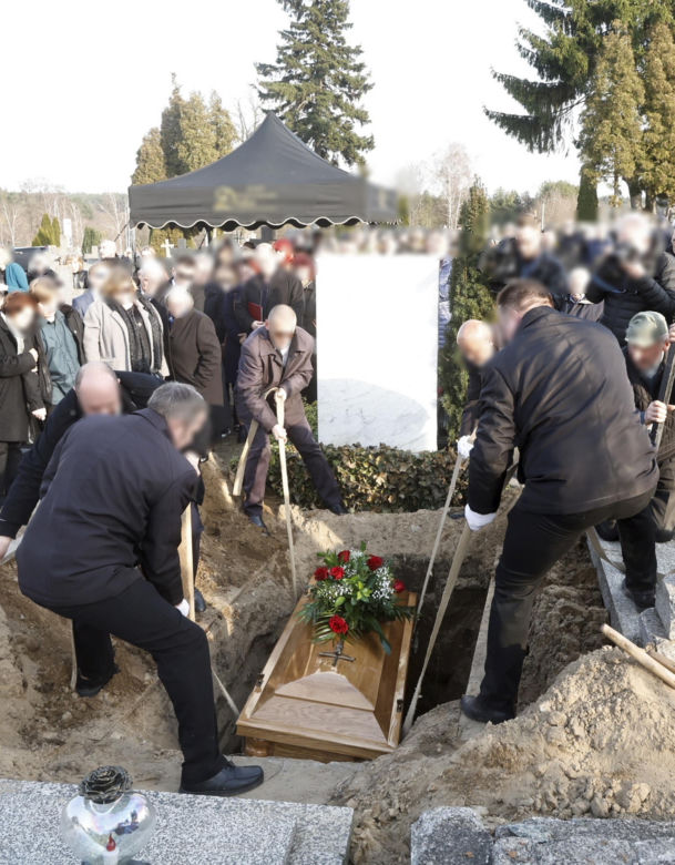 Pogrzeb fotoreportera Adama Chełstowskiego