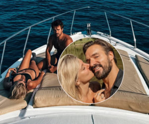 Piotr Stramowski na luksusowym jachcie z narzeczoną w bikini