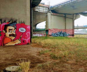 Murale na filarach Trasy Zamkowej