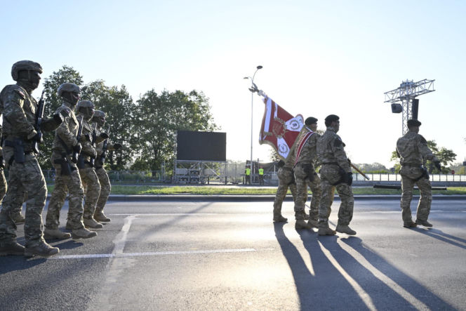 Próba generalna defilady wojskowej w Warszawie