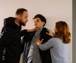 Na Wspólnej odc. 3274. Tomek (Krzysztof Chodorowski), Paweł Wójcik (Grzegorz Kwiecień), Anastazja (Karolina Bacia)