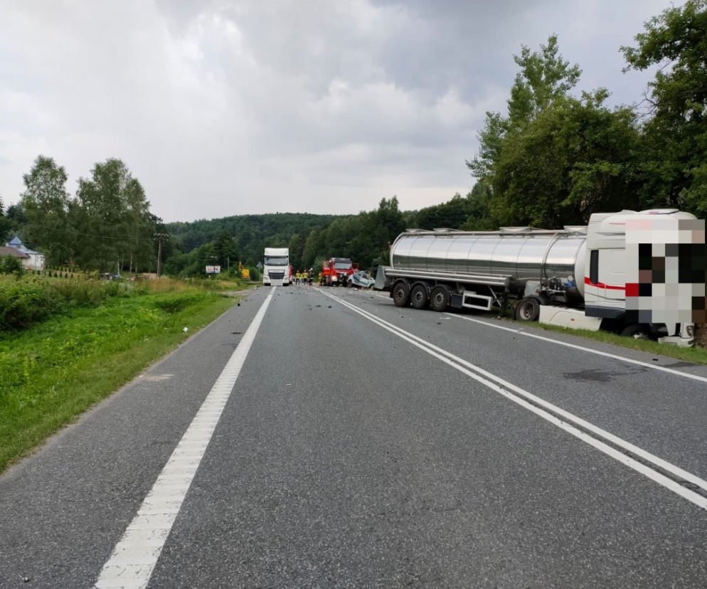 Tragiczny wypadek w Lutczy. 33-letni kierowca zginął na miejscu