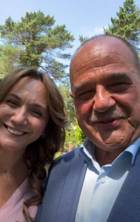 Wielkie spotkanie na planie "Rancza". Cezary Żak i Ilona Ostrowska