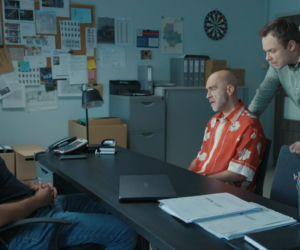 Barwy szczęścia odc. 3272. Marcin Kodur (Oskar Stoczyński), Bazylow (Andrzej Szeremeta), Majak (Łukasz Borkowski)