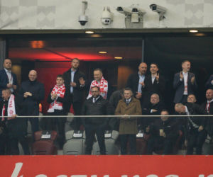 Karol Nawrocki i Przemysław Czarnek na mecze Polska - Albania