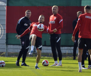 Trening reprezentacji na stadionie Legii