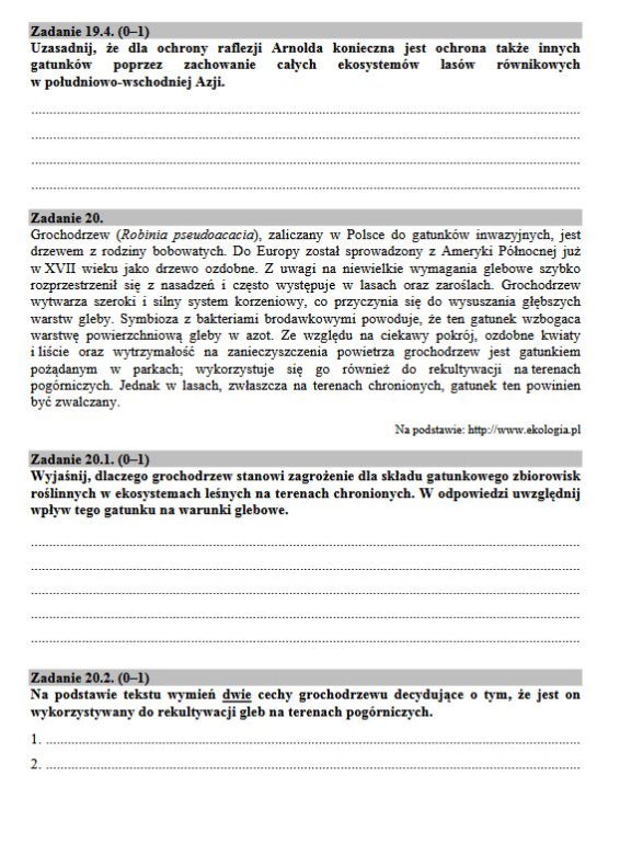 Matura 2017 biologia