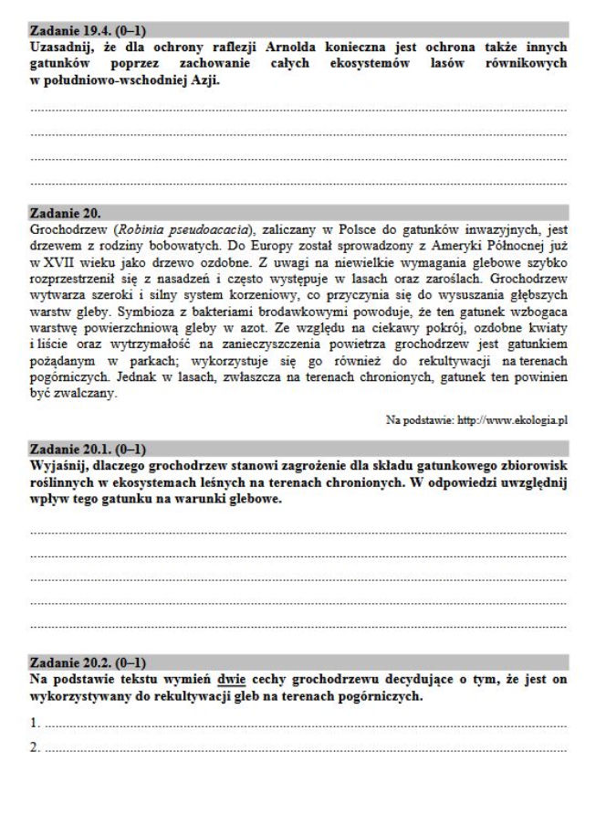 Matura 2017 biologia