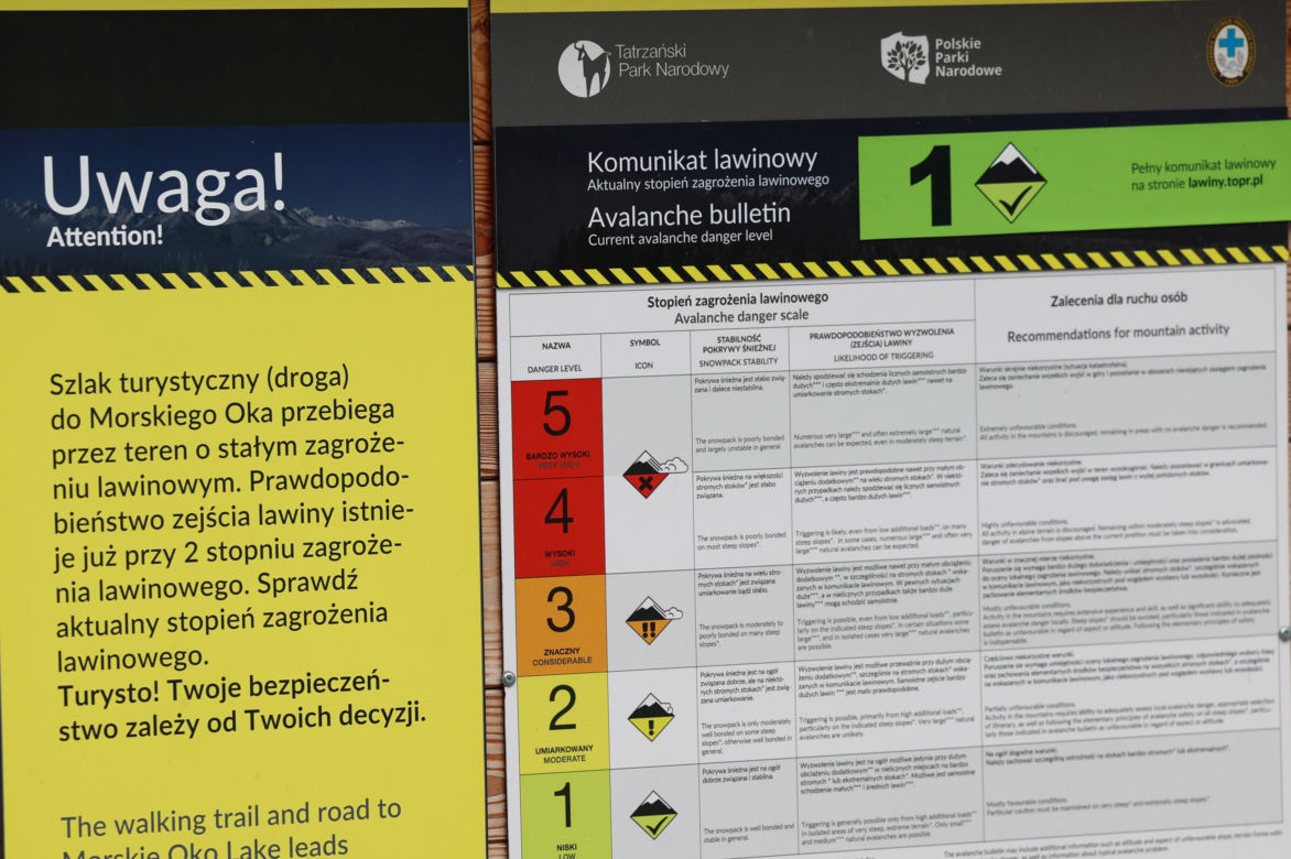 Śnieg w Tatrach. TOPR ogłosił pierwszy stopień zagrożenia lawinowego