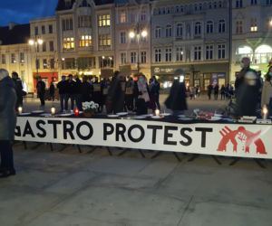 Protest branży gastronomicznej w Bydgoszczy