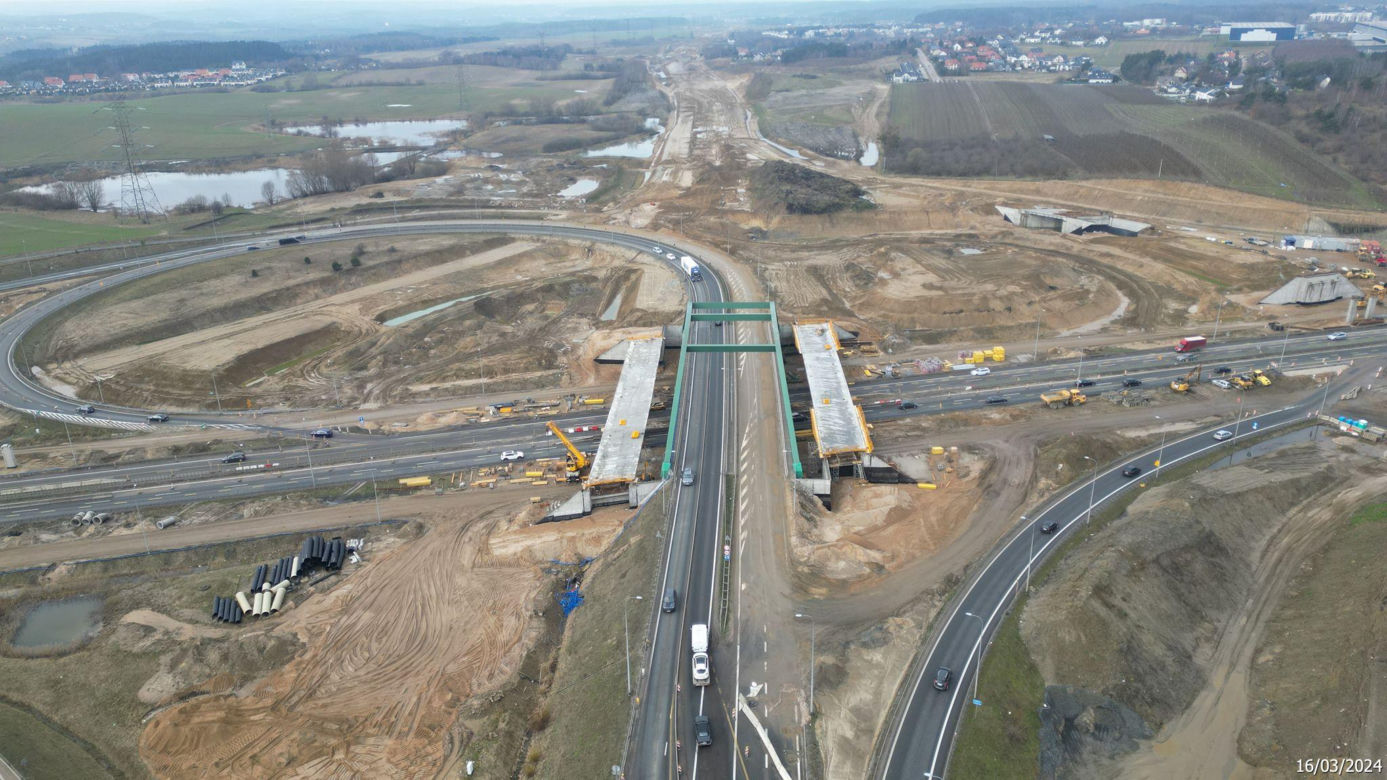 Budowa obwodnicy Metropolii Trójmiejskiej - zdjęcia marzec 2024