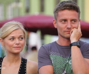 Na dobre i na złe. Przemek Zapała (Marcin Rogacewicz), Agata Woźnicka (Emilia Komarnicka)
