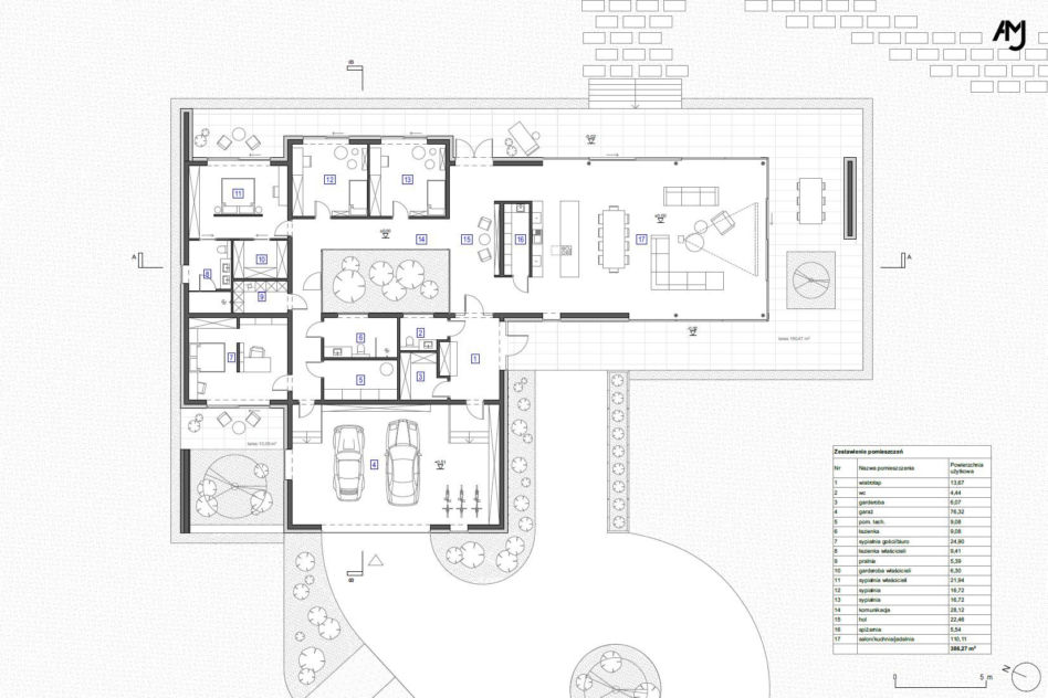 Dom horyzontalny AMJ Studio