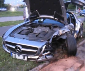 Mercedes SLS AMG, Wypadek 23.05.2012