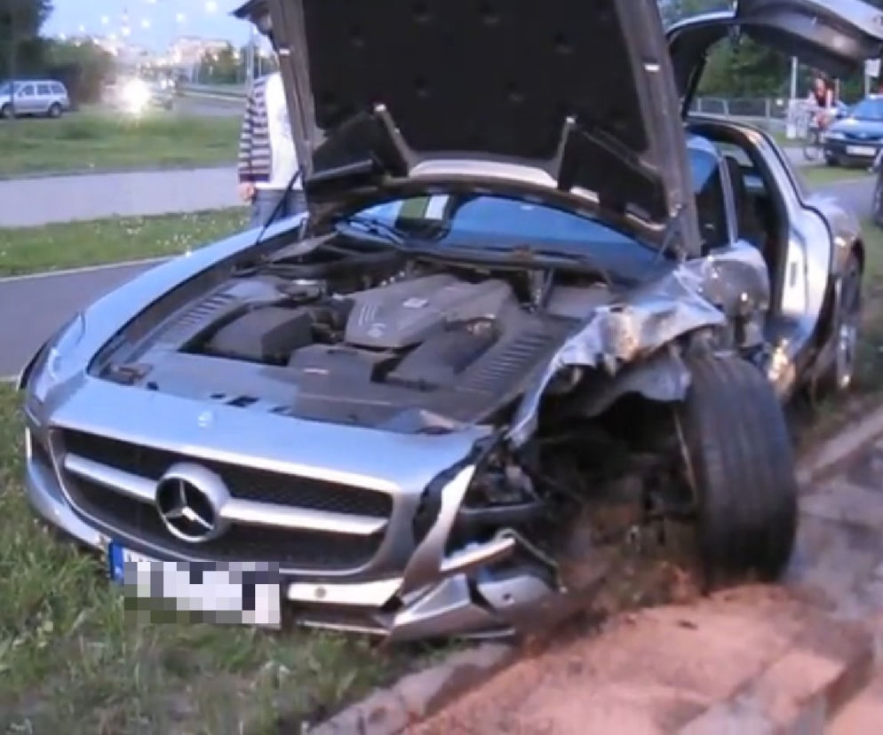 Mercedes SLS AMG, Wypadek 23.05.2012