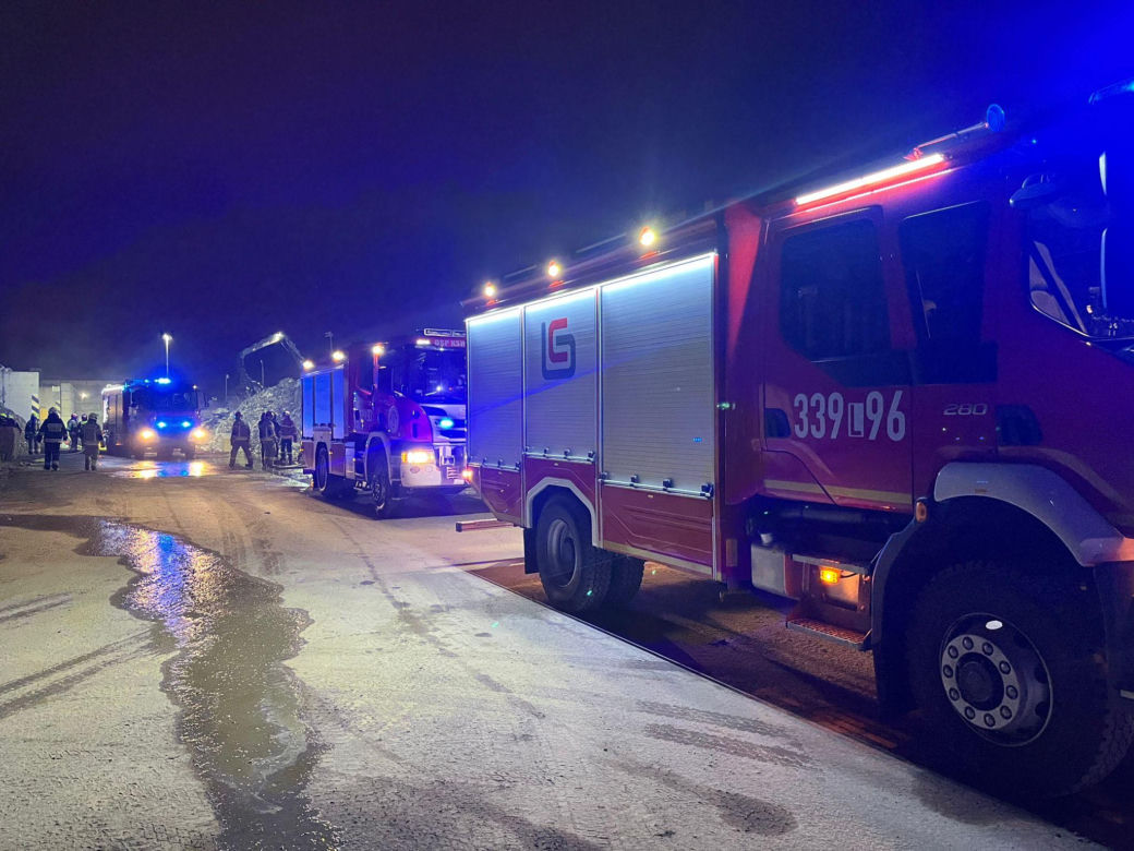 Pożar przy Metalurgicznej w Lublinie