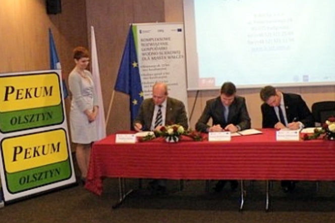 Przedsiębiorstwo Konserwacji Urządzeń Wodnych i Melioracyjnych Pekum Sp. z o.o., Mostostal Warszawa SA i Per Aarsleff Polska Sp. z o.o.  rozwiążą problem gospodarki wodno-ściekowej miasta Wałcz