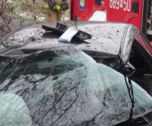 Tragedia pod Wołominem. Wypadła z drogi, rozbiła się na drzewie. 19-latka nie żyje